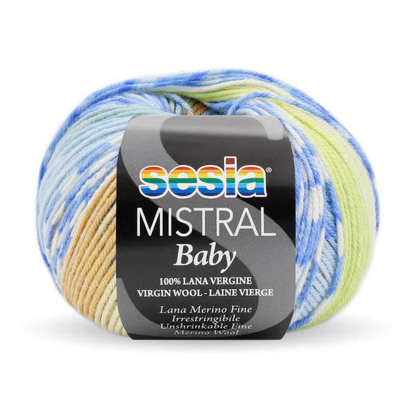 Sesia Mistral Baby 100% fine merino wool - 4ply/fingering weight