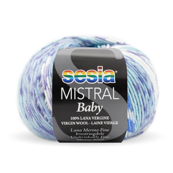 Sesia Mistral Baby 100% fine merino wool - 4ply/fingering weight