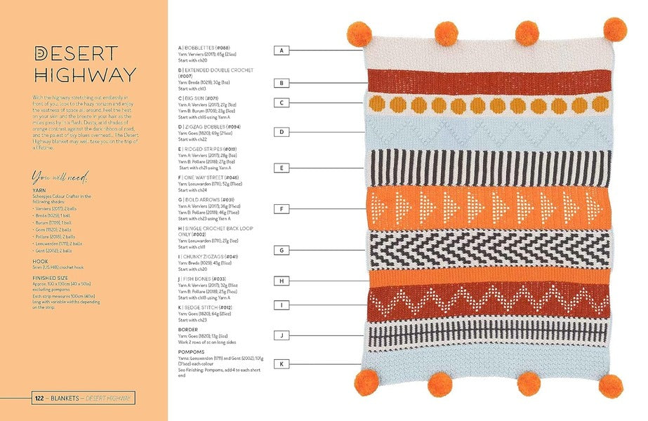 Mix and Match Modern Crochet Blankets by Esme Crick