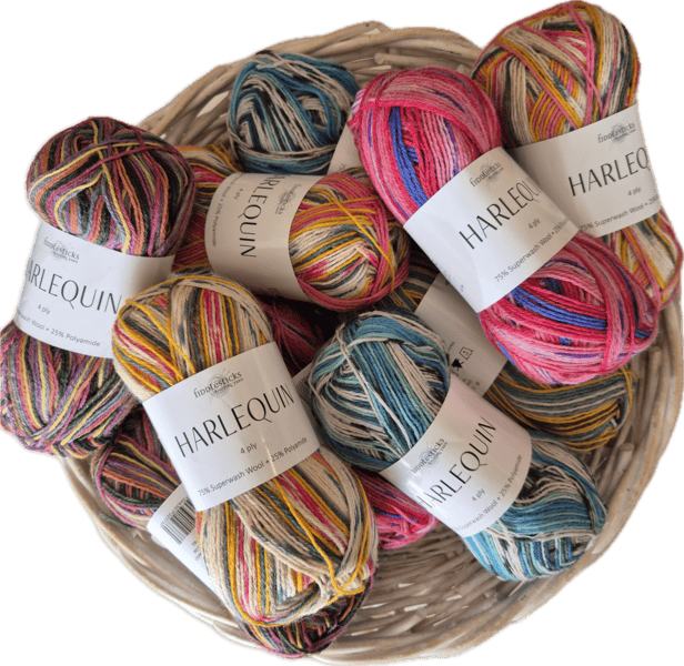 Fiddlesticks Harlequin Sock Yarn Yummy yarn and co Australian Stockist 