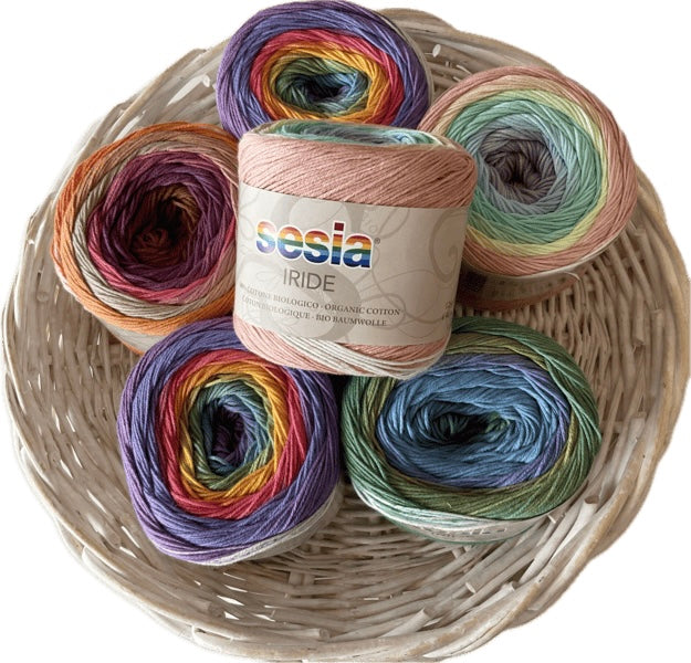 Sesia Iride 100% organic cotton 4ply Yummy Yarn and co Australian Stockist