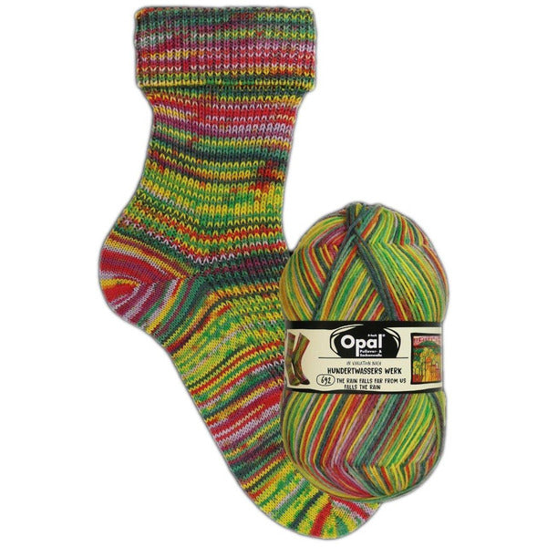 Opal Sock Yarn Hundertwassers Werk Range - 100gm 4ply/fingering weight