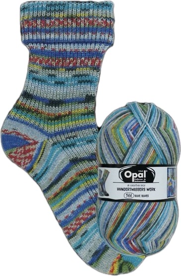 Opal Sock Yarn Hundertwassers Werk Range - 100gm 4ply/fingering weight