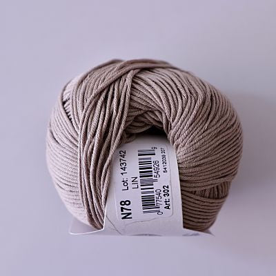 DMC Natura Just Cotton 4 Ply Yarn 50g - Steel 318 — Material Needs